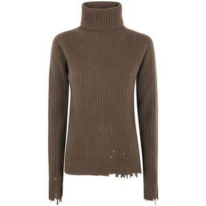 Uma Wang Women "Plain Ws" High Neck Rib Top